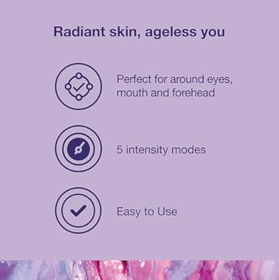 Plum Beauty Microcurrent Toning Device Skin Tightening & Face Contour Massager, 1