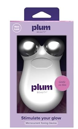Plum Beauty Microcurrent Toning Device Skin Tightening & Face Contour Massager,