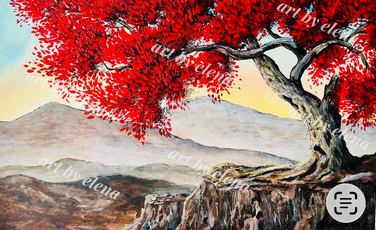 Red Leaf Tree