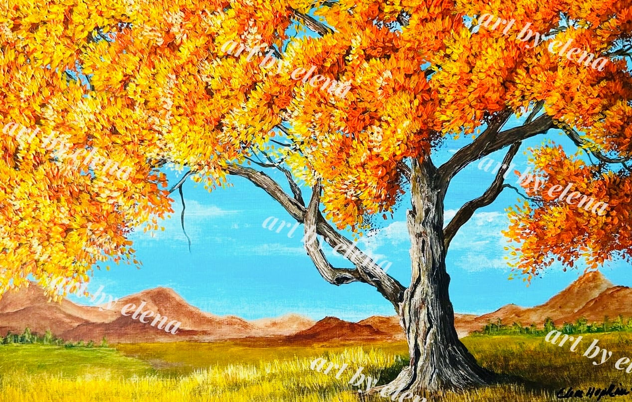 Orange Leaf Autumn Tree