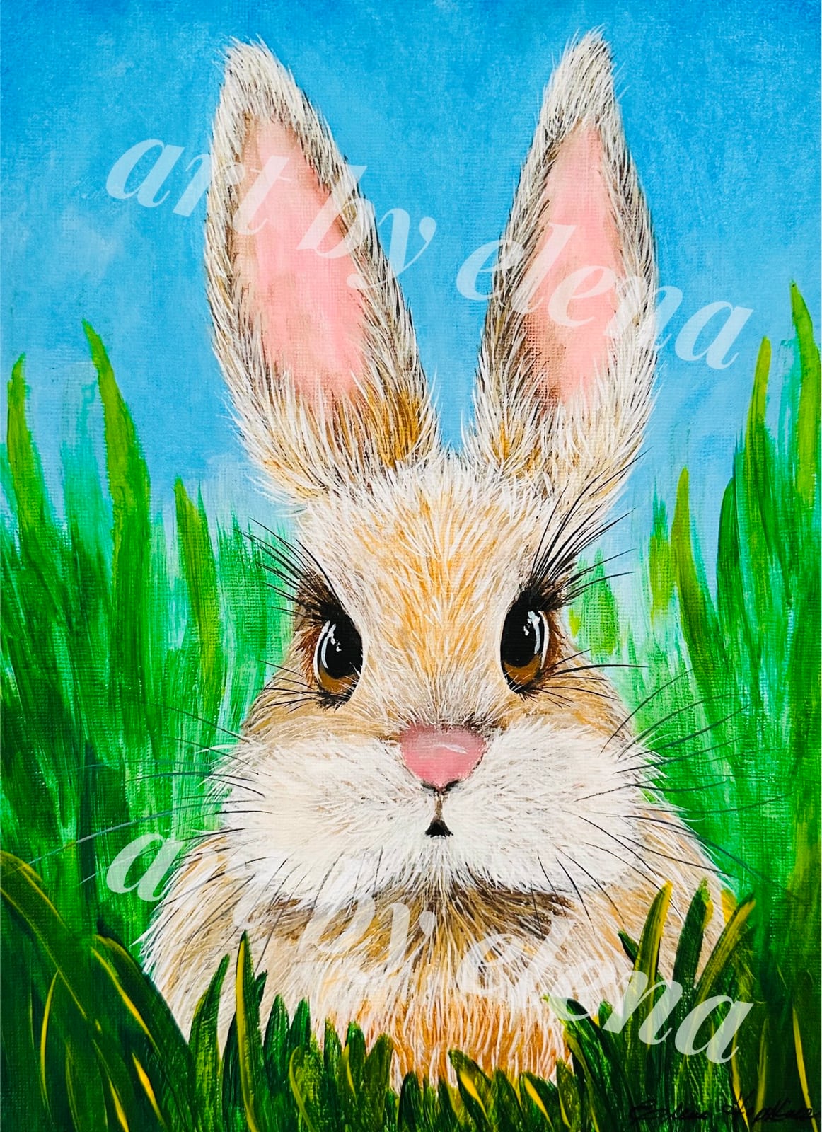 Bunny In The Grass