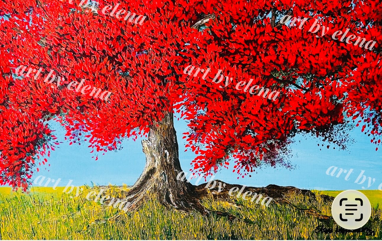 Red Leaf Autumn Tree