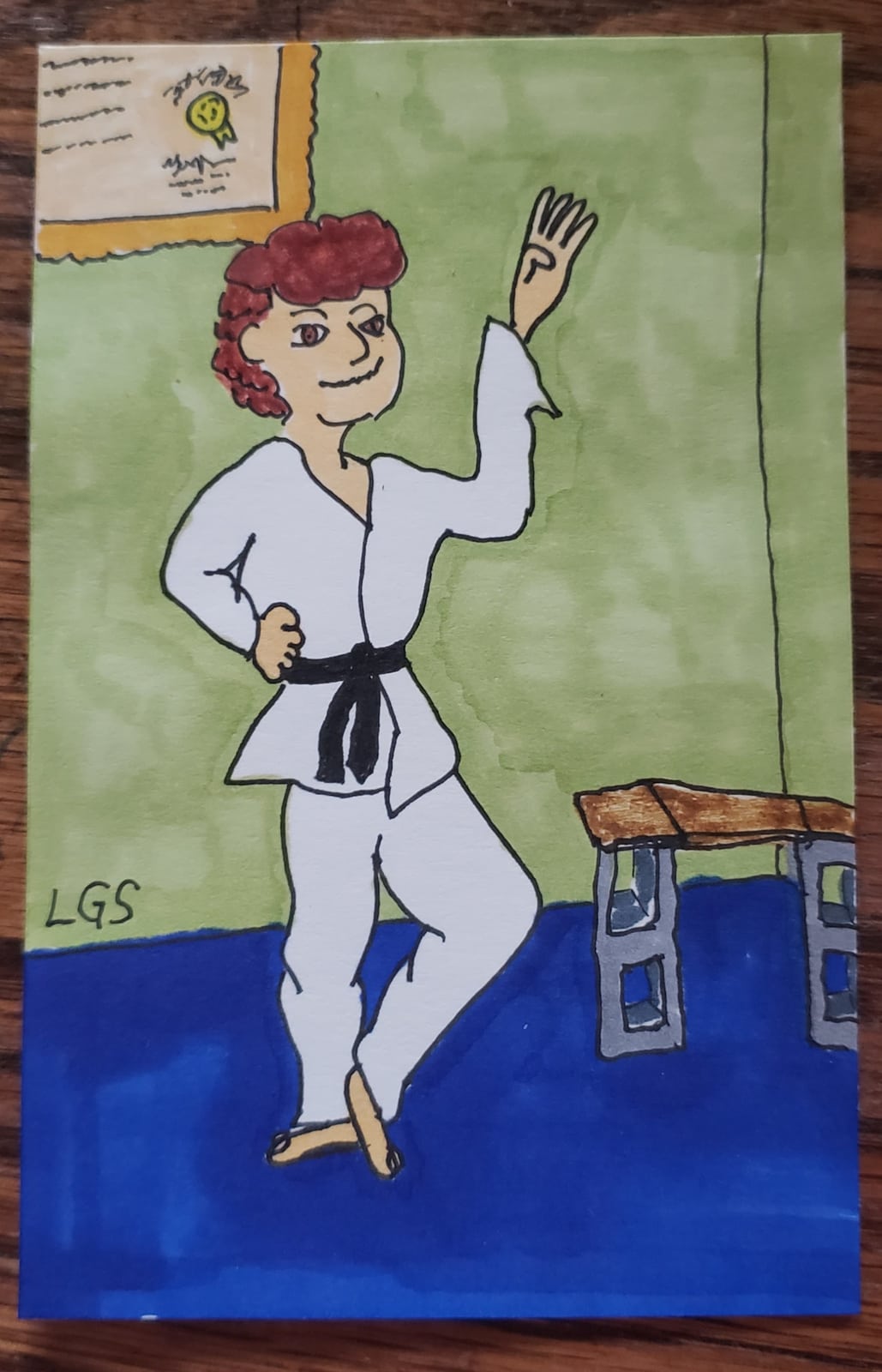 Karate Kid in the Dojo