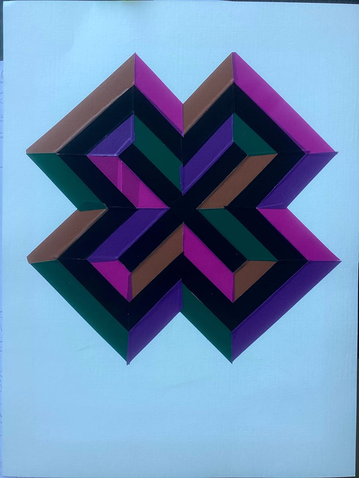 Purple Cross Sinner Tape art