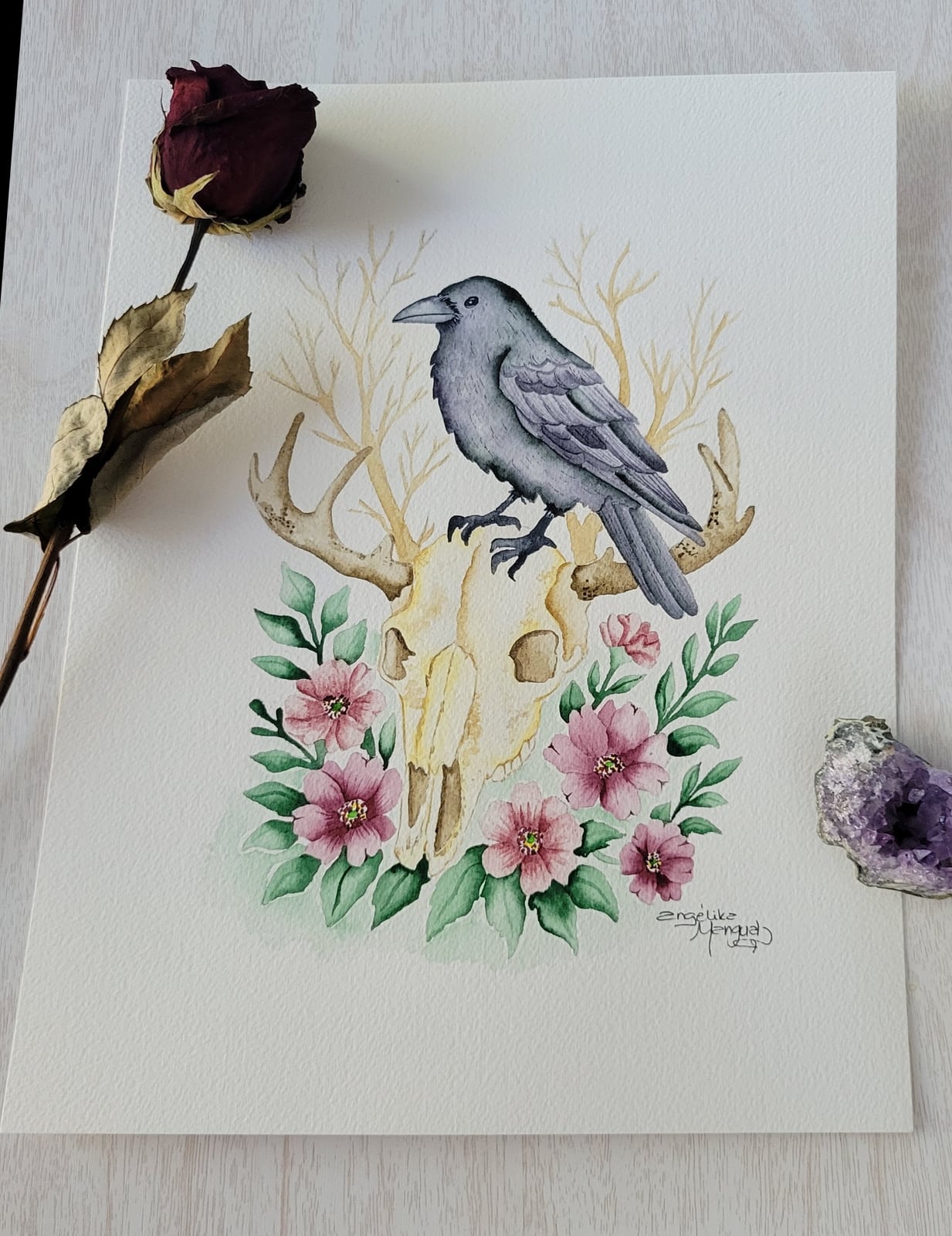 Floral Skull Sentinel