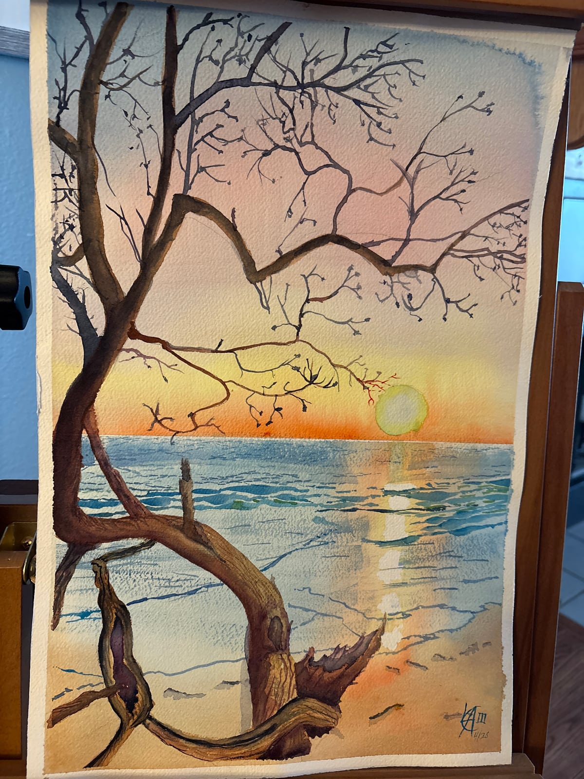Relaxing and watching the sunset