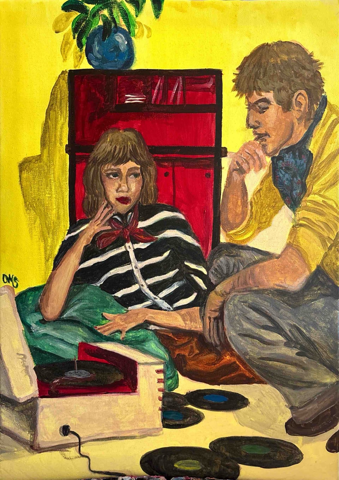 Couple Listening to Record