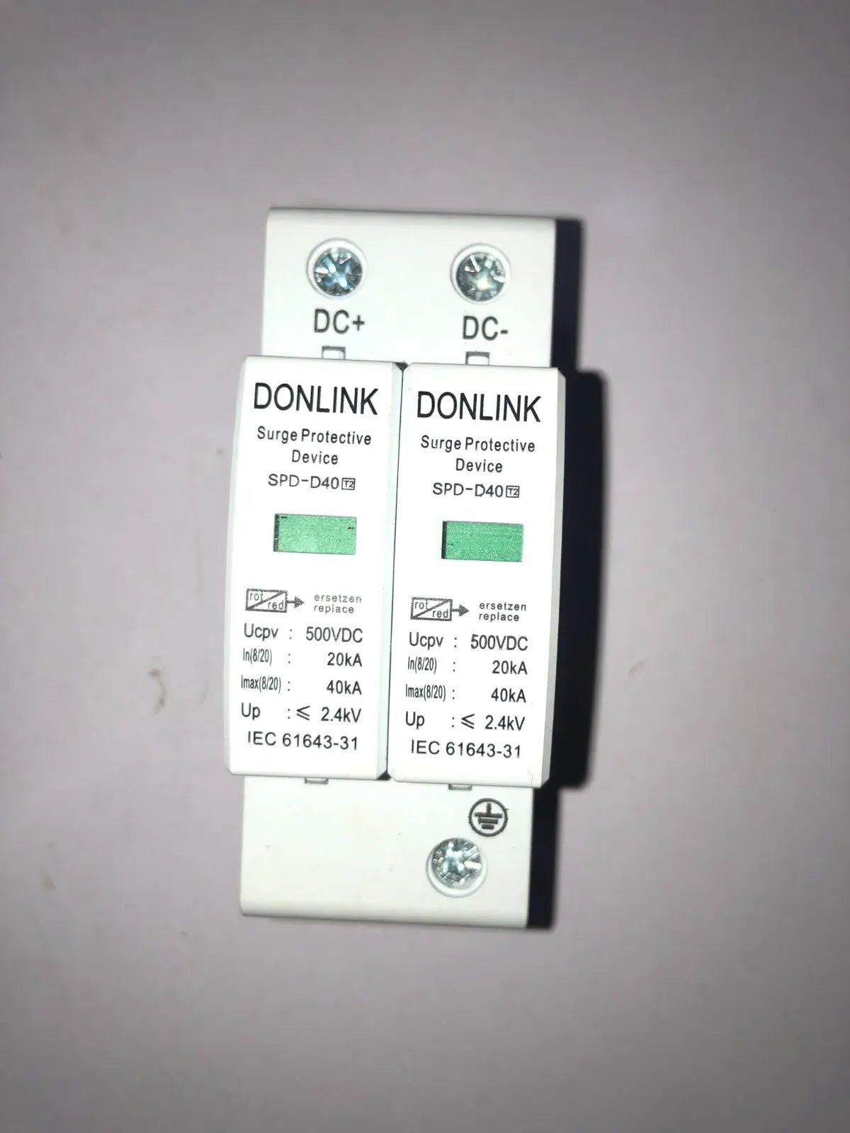 Surge protector device (SPD) 500V DC