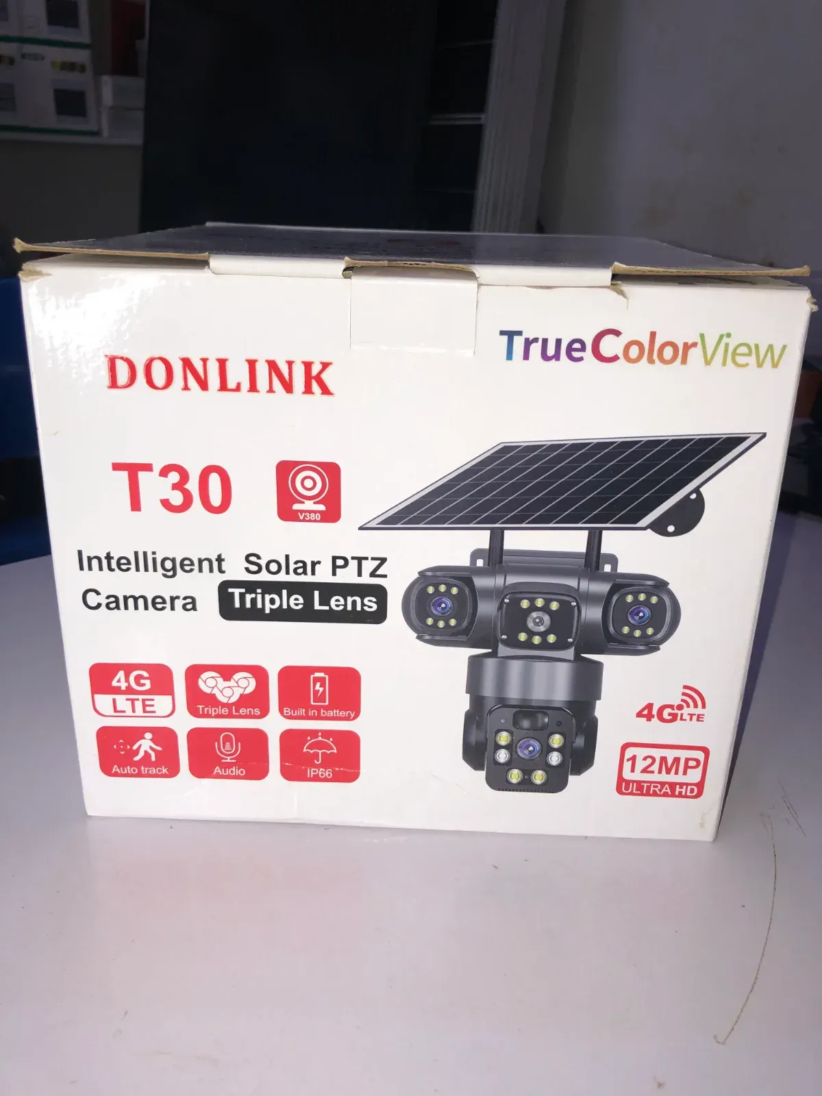 3 Lens 4G Solar CCTV Camera – Wireless Outdoor PTZ Security Camera, photo 2 of 2