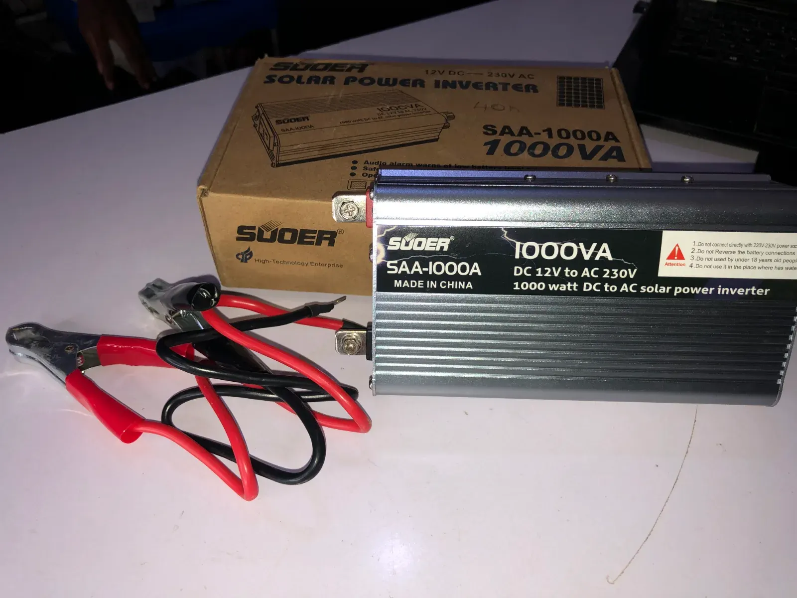 SUOER 1000W 12V Modified Sine Wave Inverter, photo 2 of 2