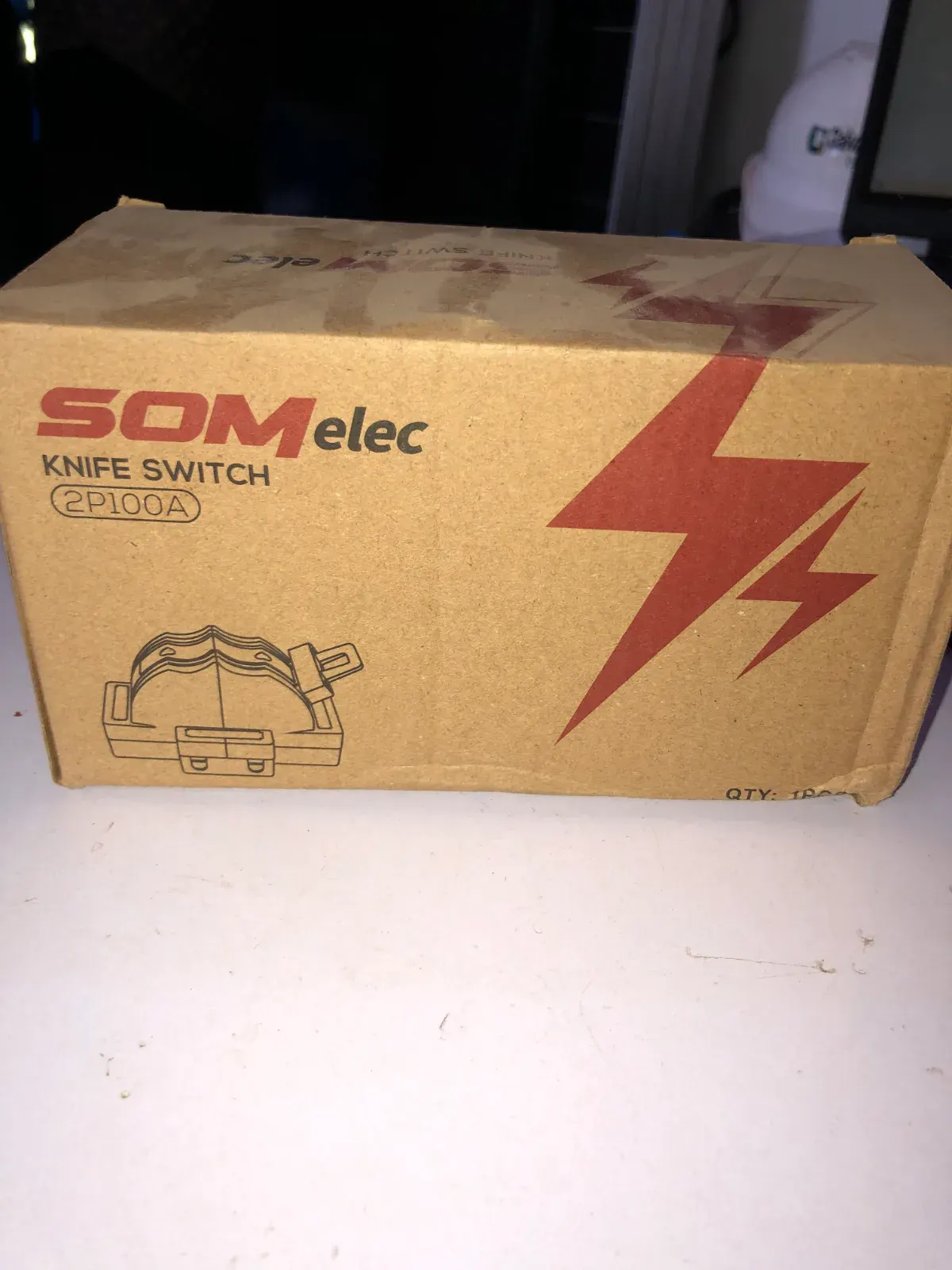 100A 2pole Normal changeover knife switch, photo 2 of 2