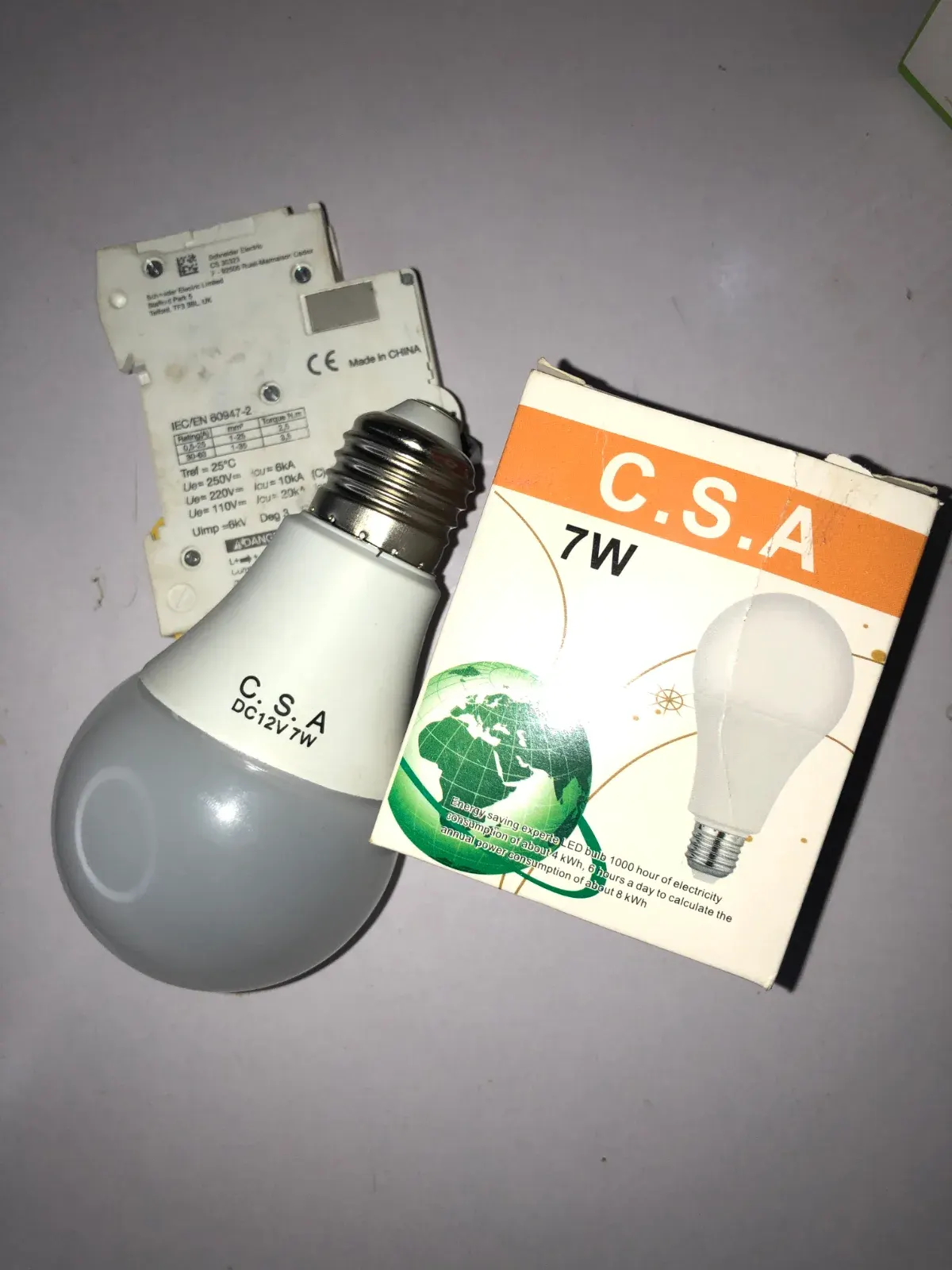 7W/12V DC BULB ( SCREW BASE), photo 2 of 2