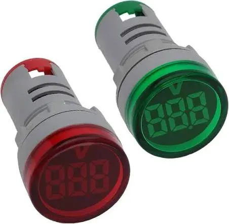 LED Voltage Indicator 22 mm – Digital Voltmeter AC50-500V with led Voltage