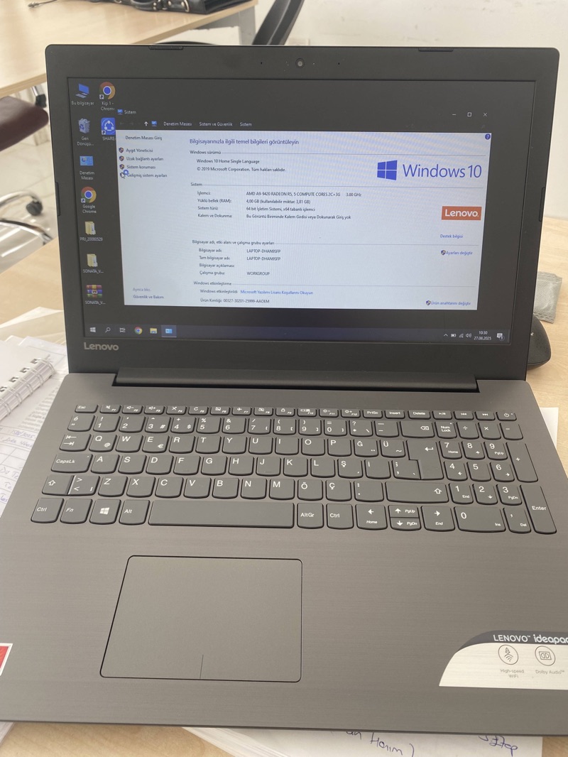 Mükemmel  temizlikte Lenovo Laptop  3