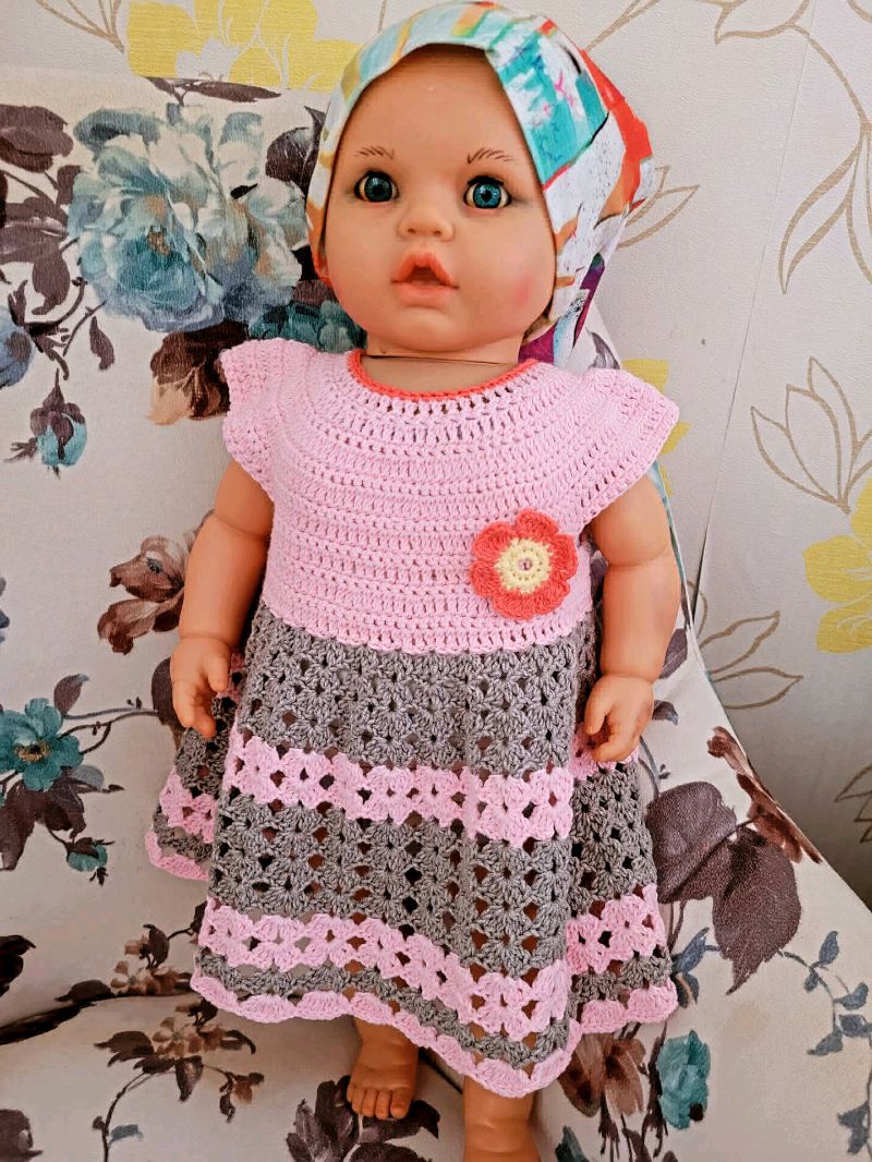 el örgüsü bebek elbisesi 2