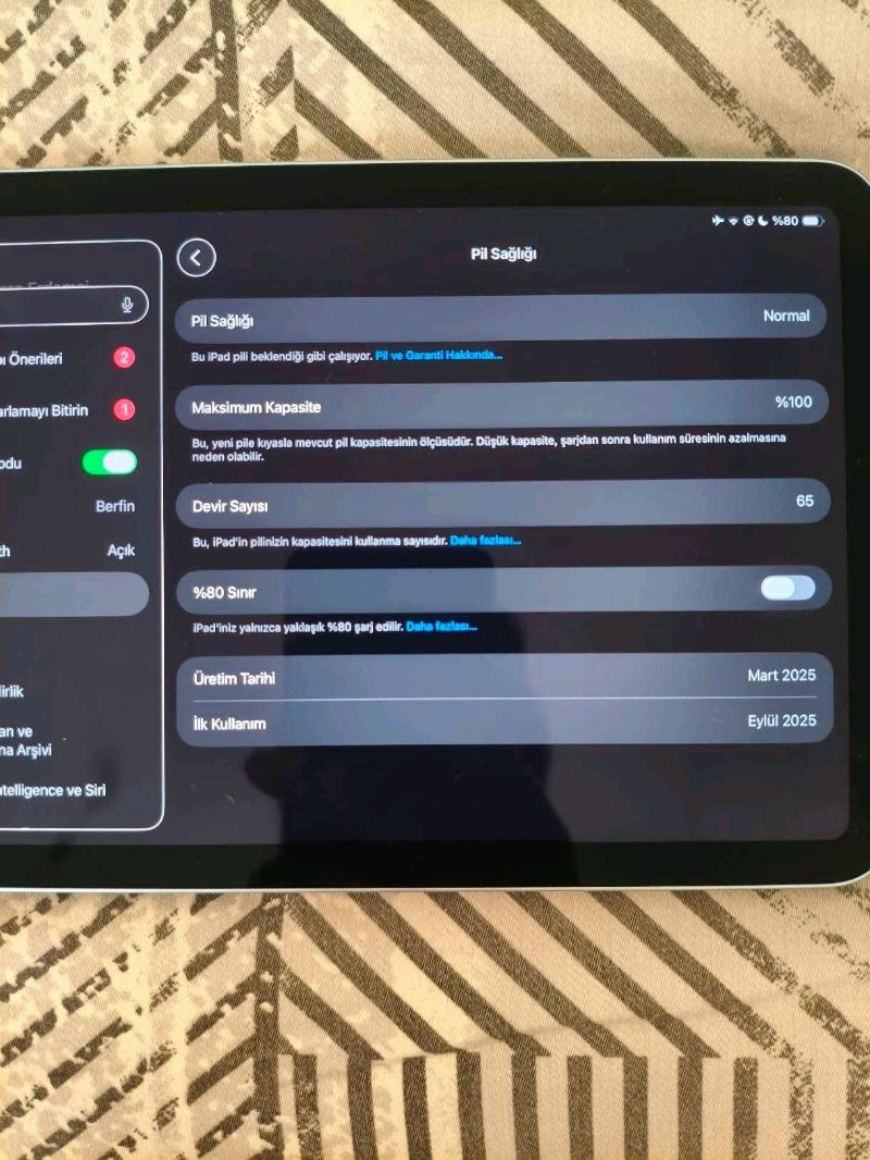 iPad mini 7 acil satılık 1 aylık sıfırdan farksız  2