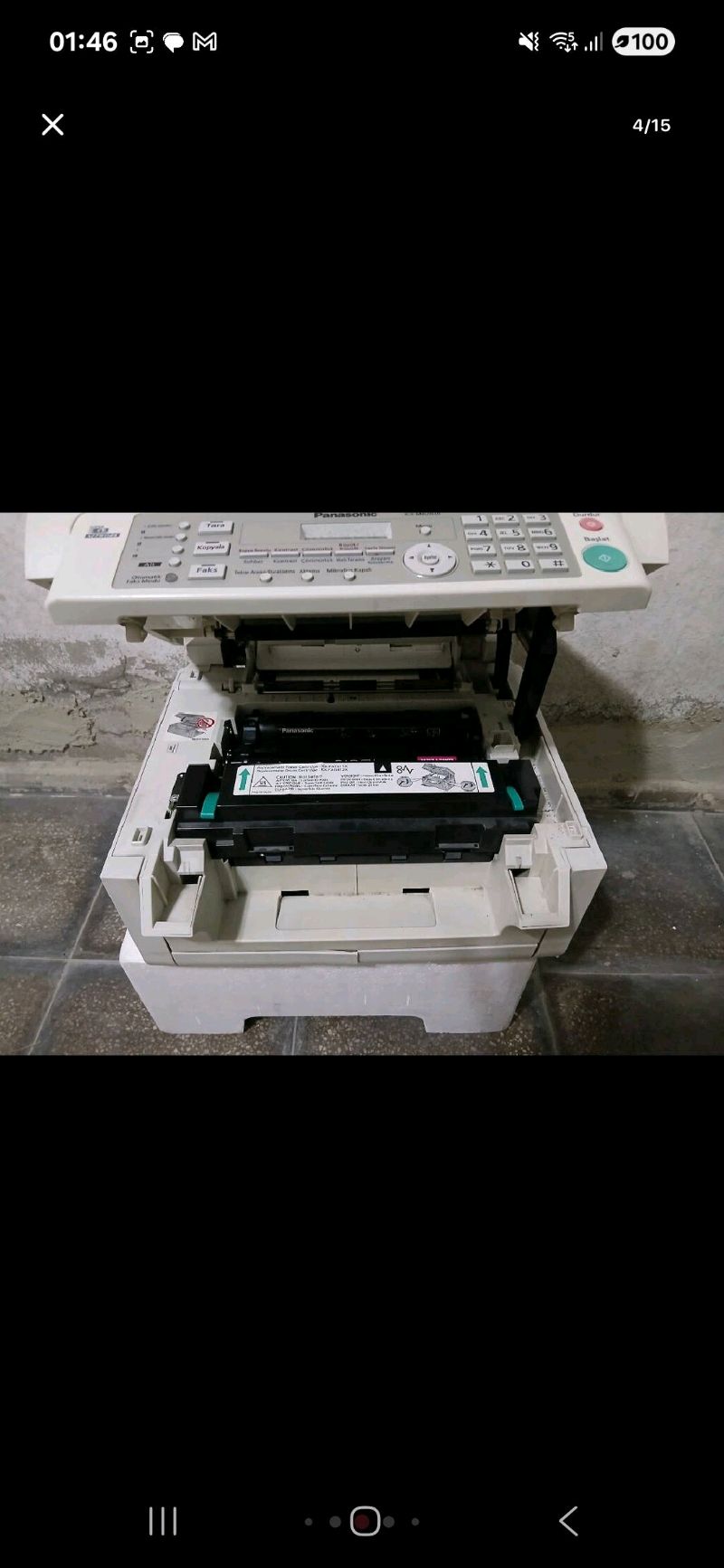Panasonic fax yazıcı 