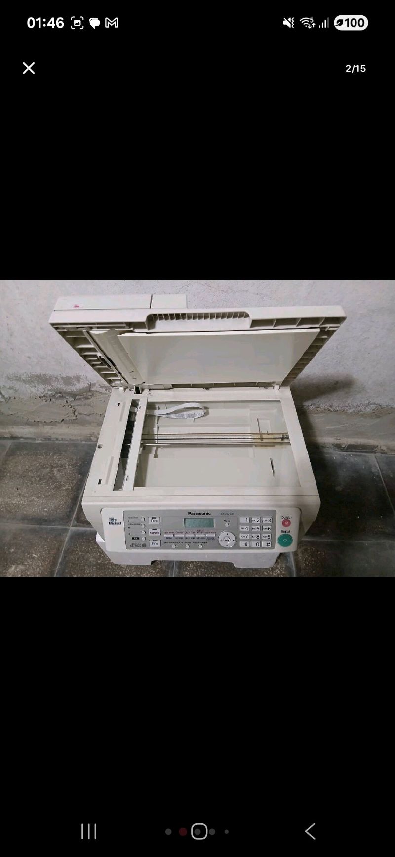 Panasonic fax yazıcı  3