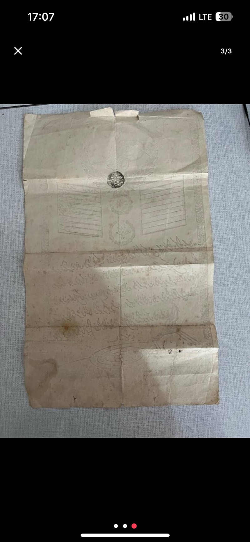 Enver Paşa İmzalı R1279 tarihli Berat 3