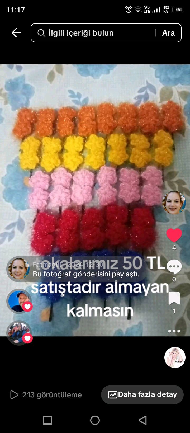 çocuk genç el yapımı tokalarımız satıştadır çifti 100 TL almayan kalmasın 2
