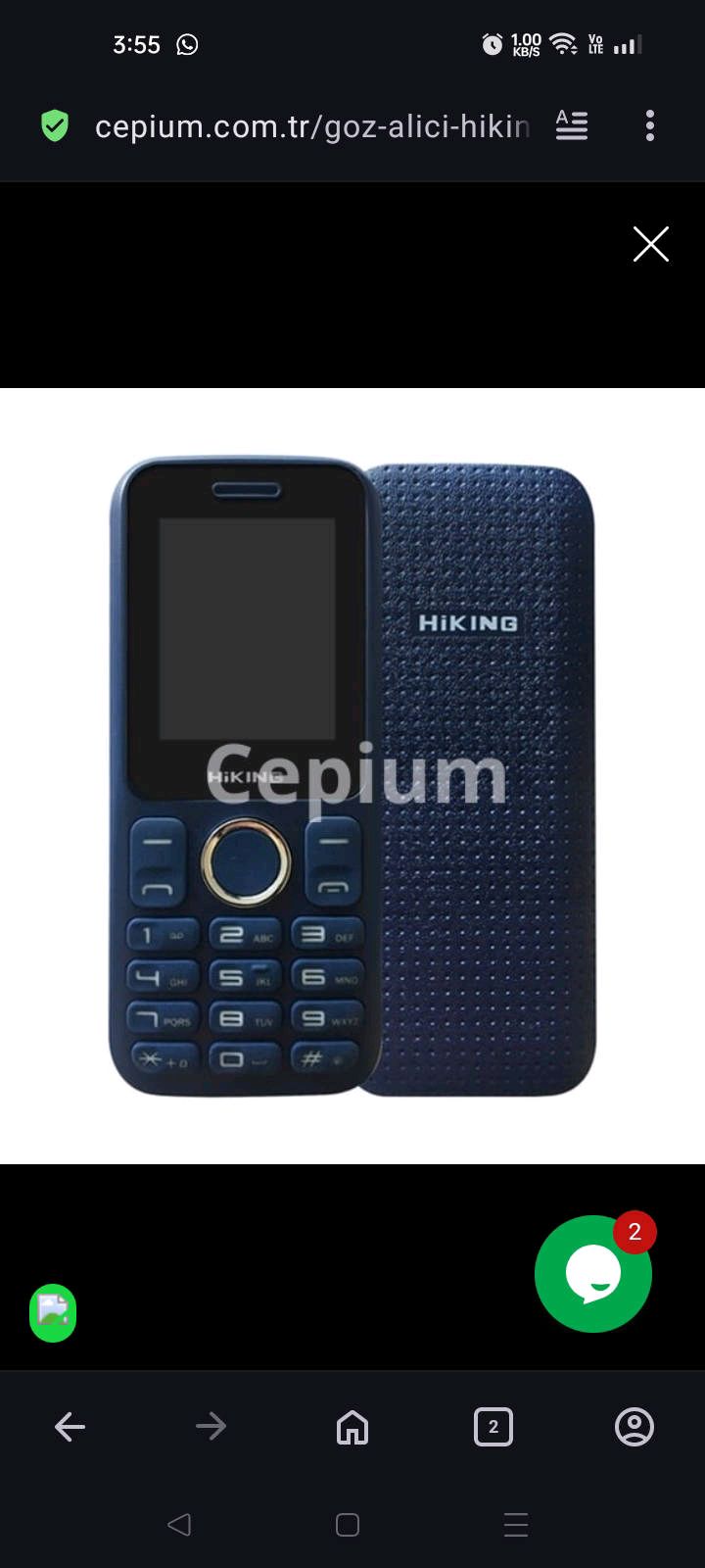 hiking S2 tuşlu telefon