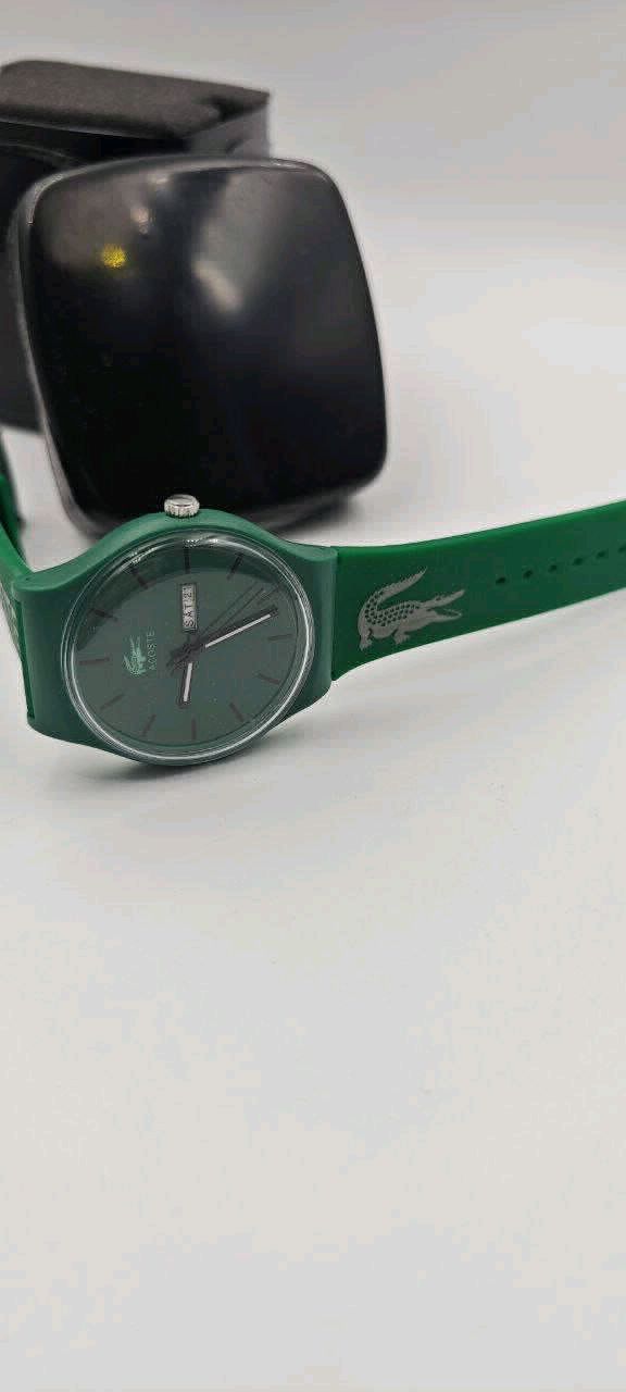 Lacoste Model Yeşil Kadran Silikon Kordonlu Unisex Saat 3
