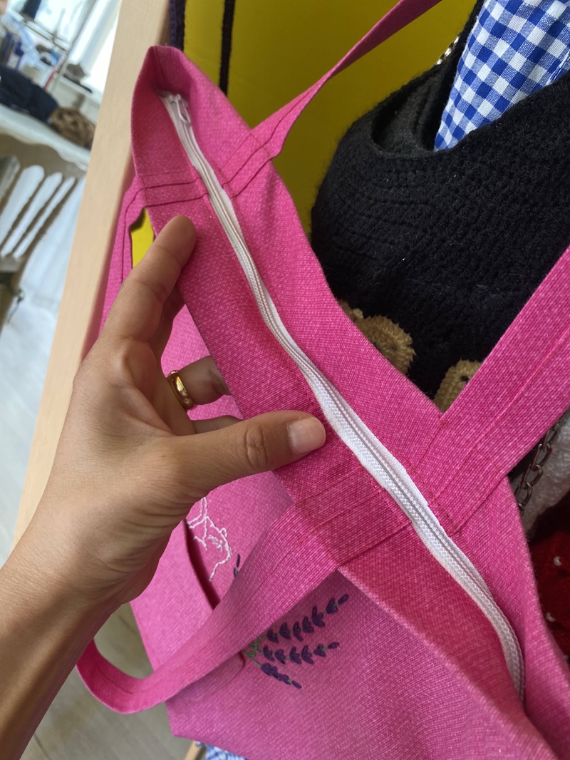 pembe çanta bez 2