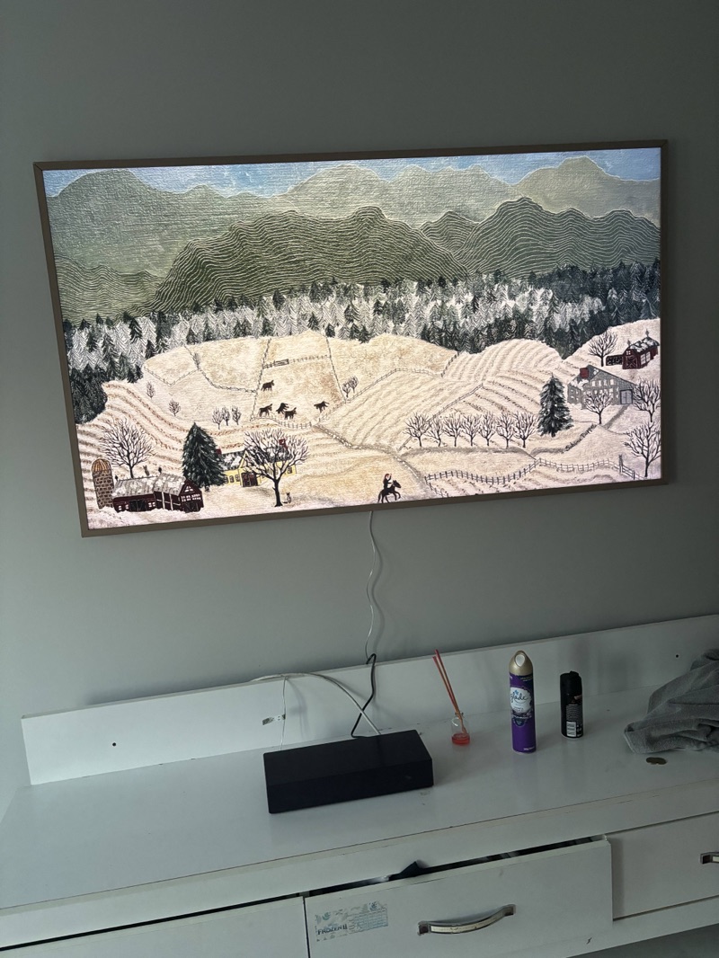 sıfır ayarında Samsung frame tv 2