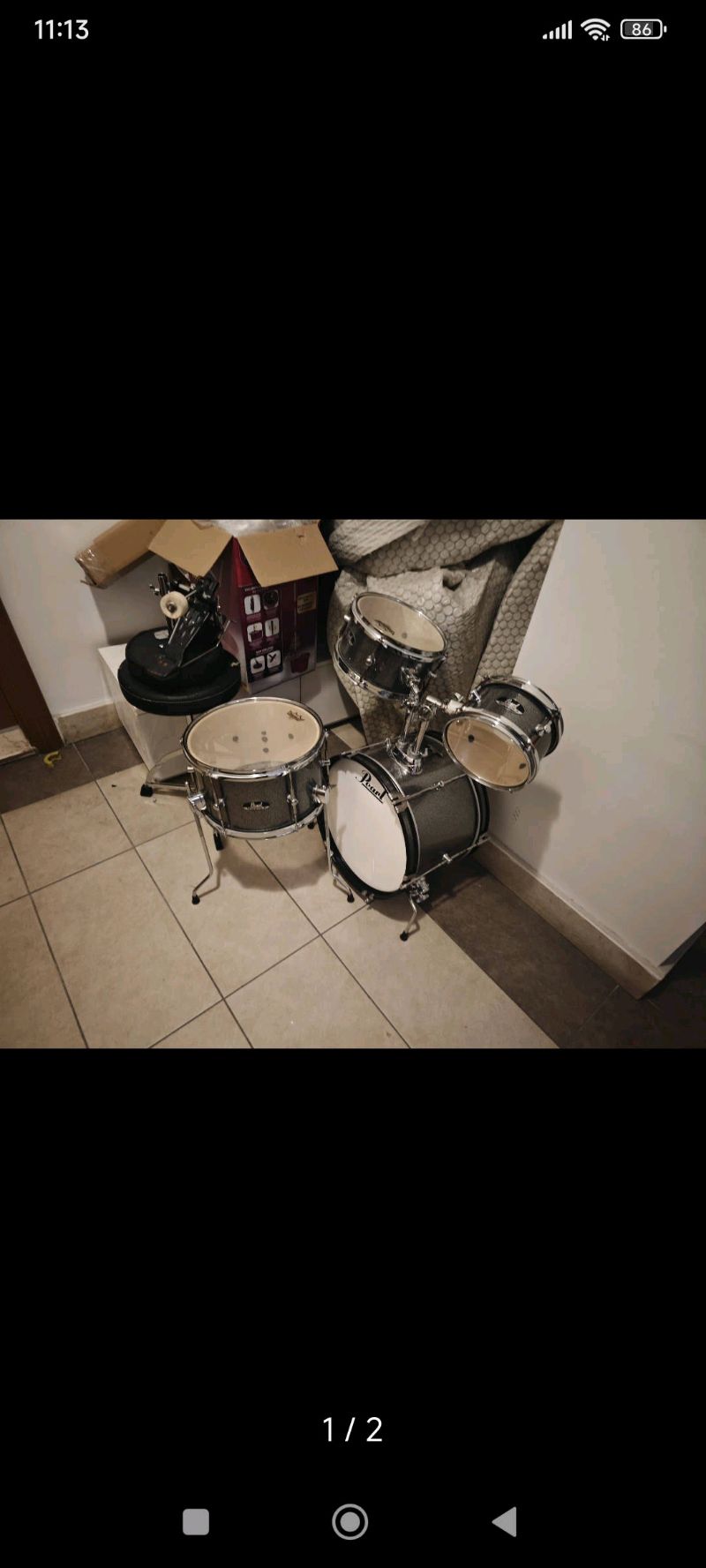 bateri davul seti ziller dahilinde 