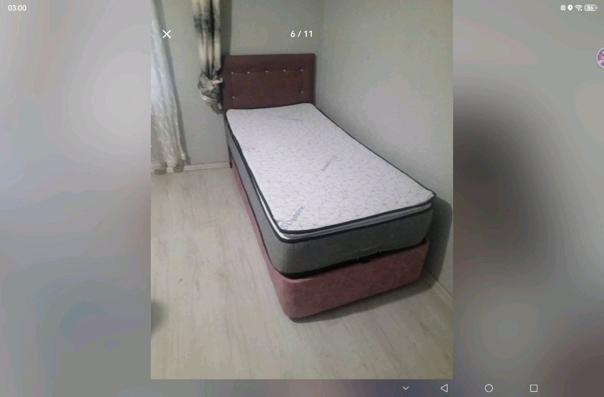 cifkişilik tek kişilik uygun fiyatlı sıfır ve ikinci el baza başlık yatak