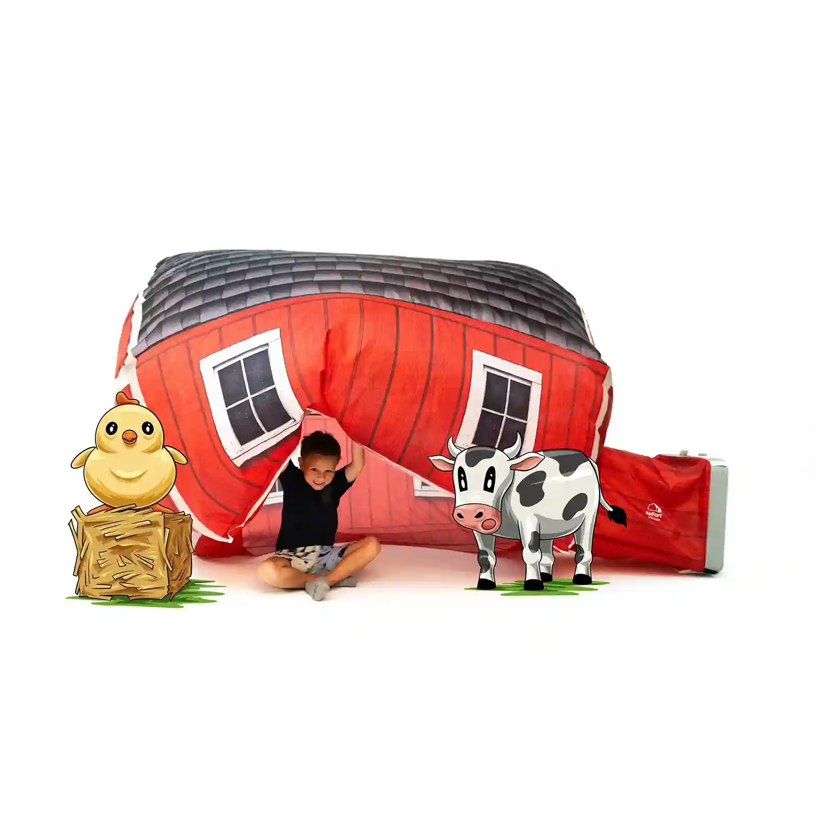 Vista del granero Bubbli, un juguete ideal para Navidad