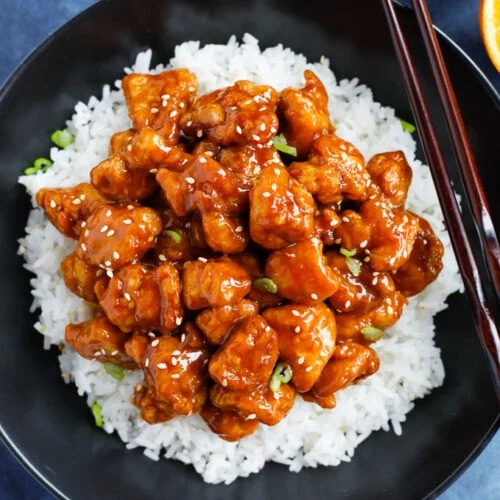 Orange Chicken mit Bratreis