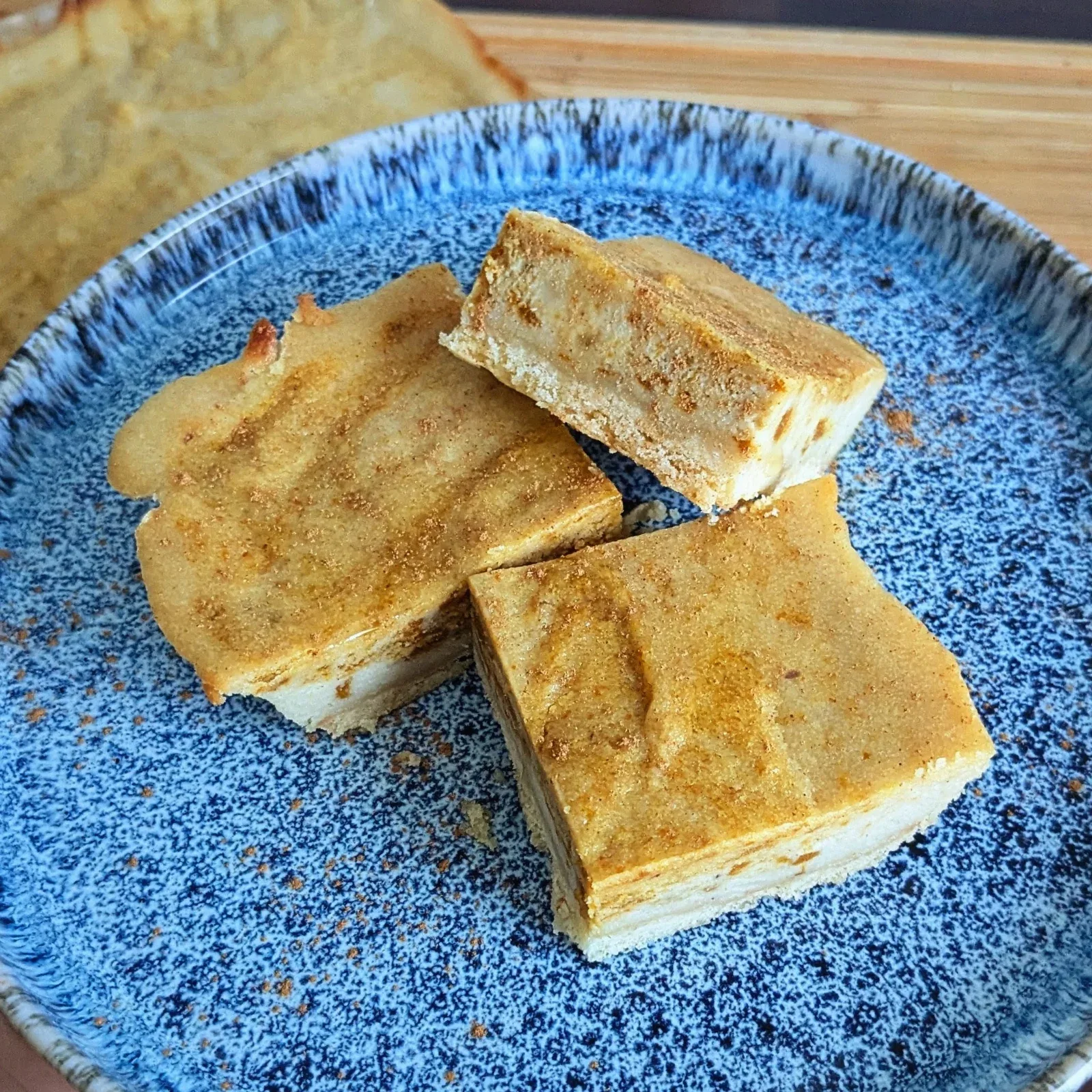Veganer Pumpkin-Swirl-Cheesecake