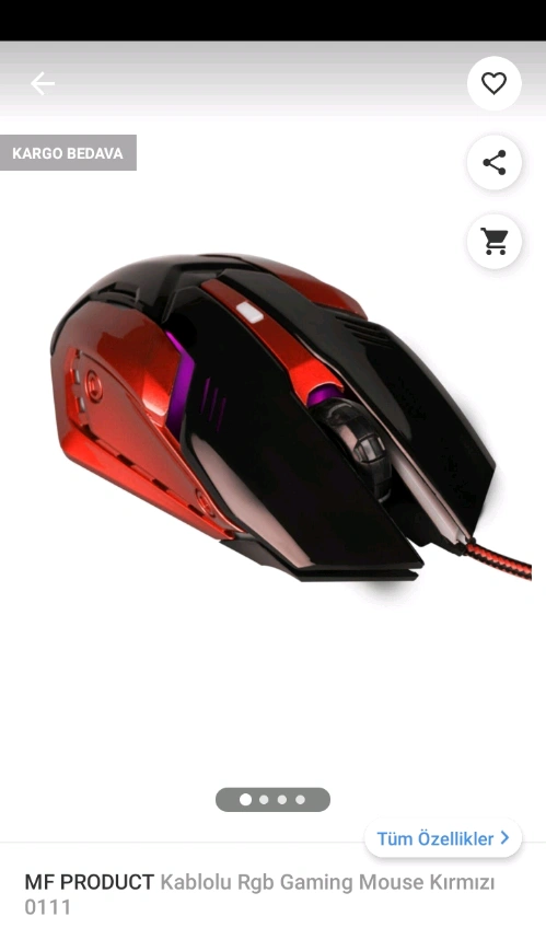 Kırmızı Gaming Mouse
