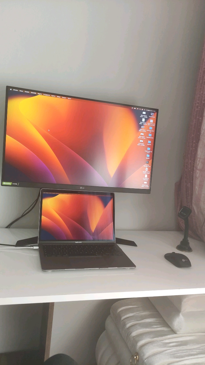Mac M1 Air + 27" Lg 144hz 1ms Ips Monitör