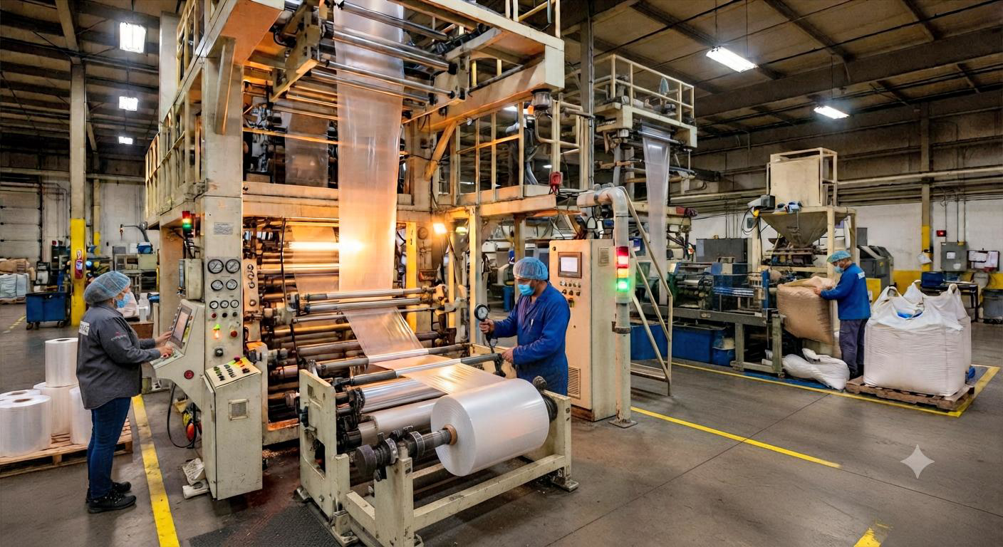 Línea de producción en planta