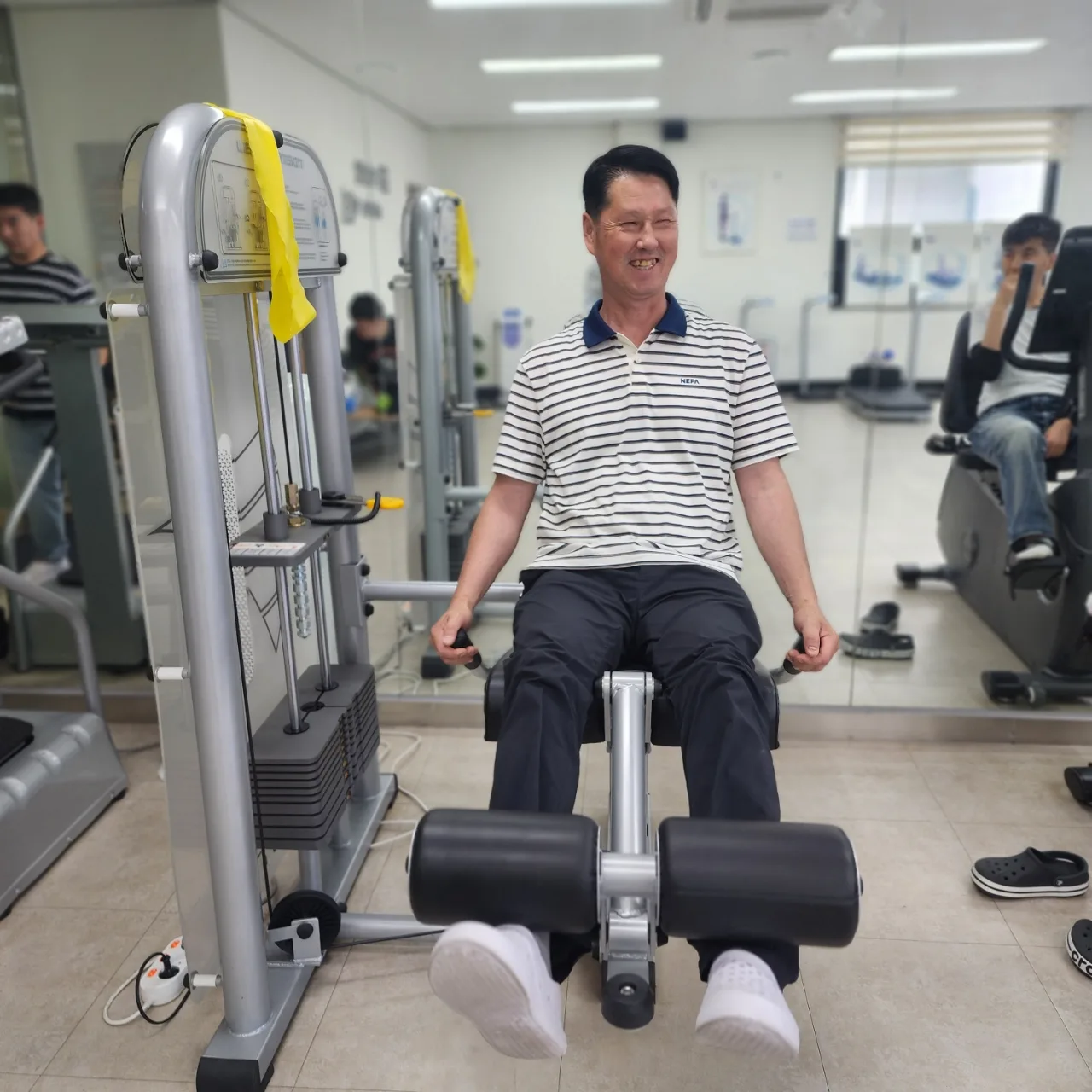 오늘은 하체단련을...