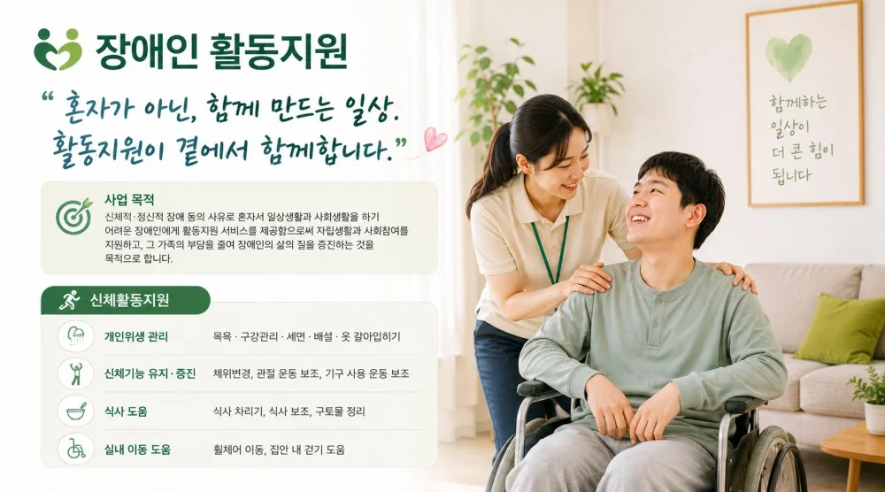 장애인 활동지원 안내