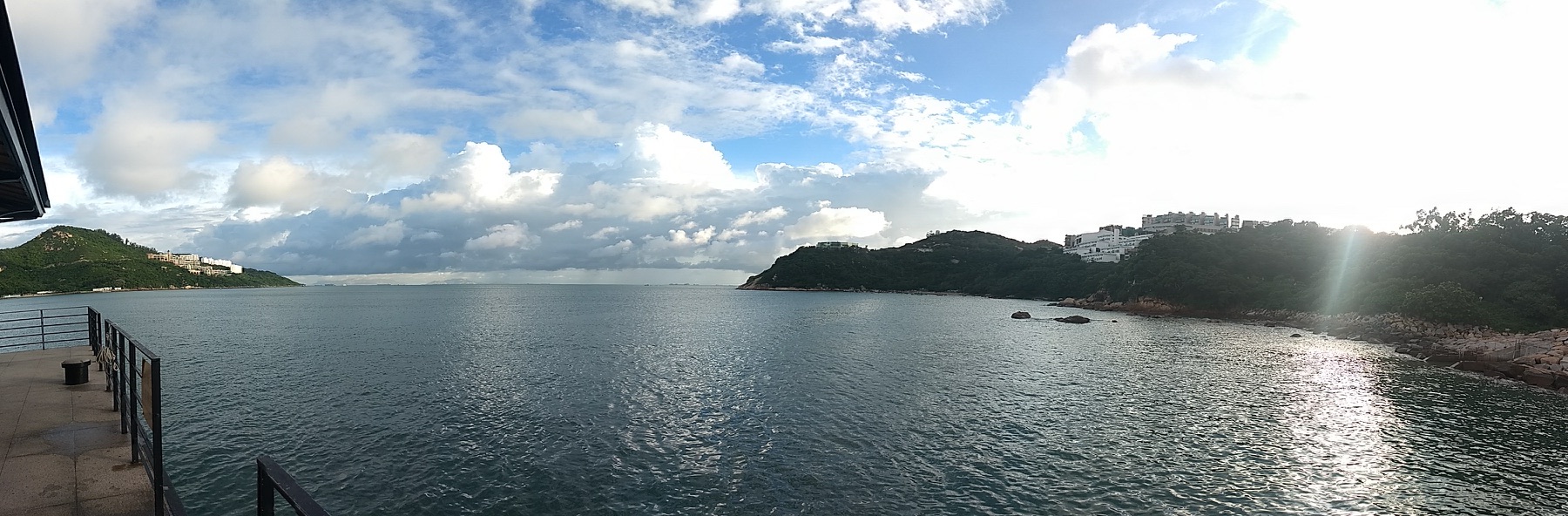 The promenade and bay at Stanley