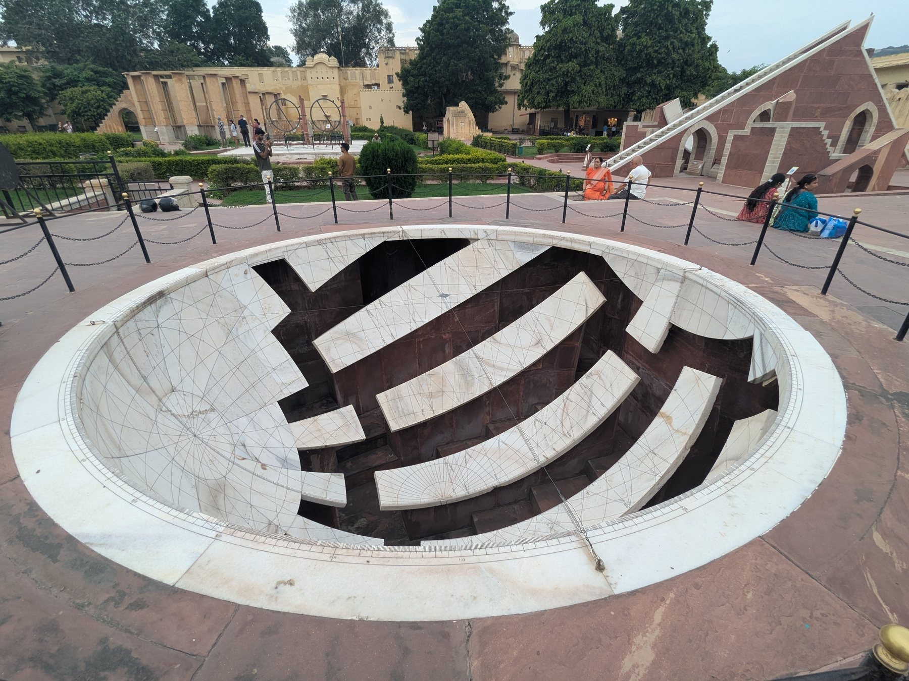 Monumental astronomical instruments at Jantar Mantar Jaipur