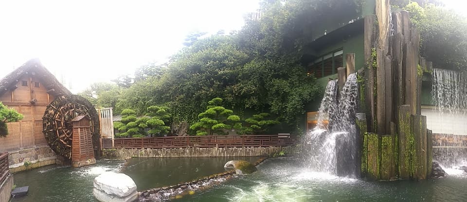 Timber halls and courtyard at Chi Lin Nunnery