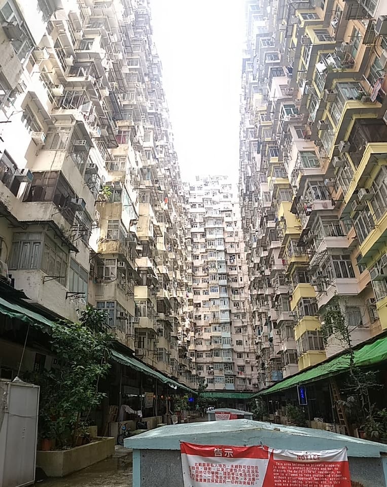 Dense residential architecture in Quarry Bay