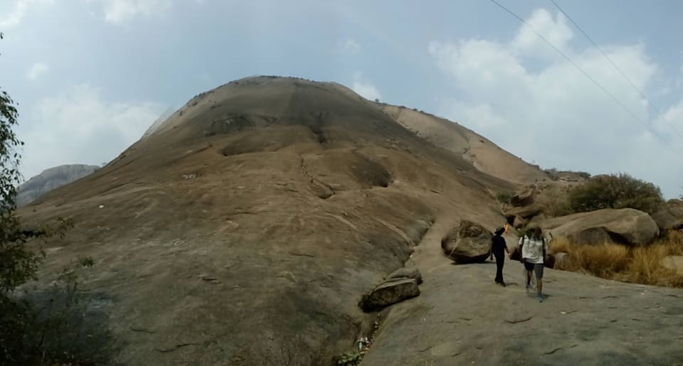 Landscape viewed from high on the Savandurga granite hill