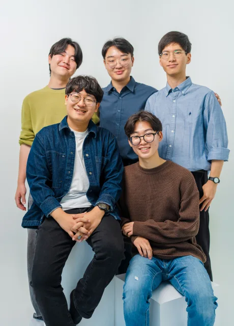 셈틀 임직원. 왼쪽 위부터 시계방향으로 김서진, 오현우, 양우림, 최지운, 박승민