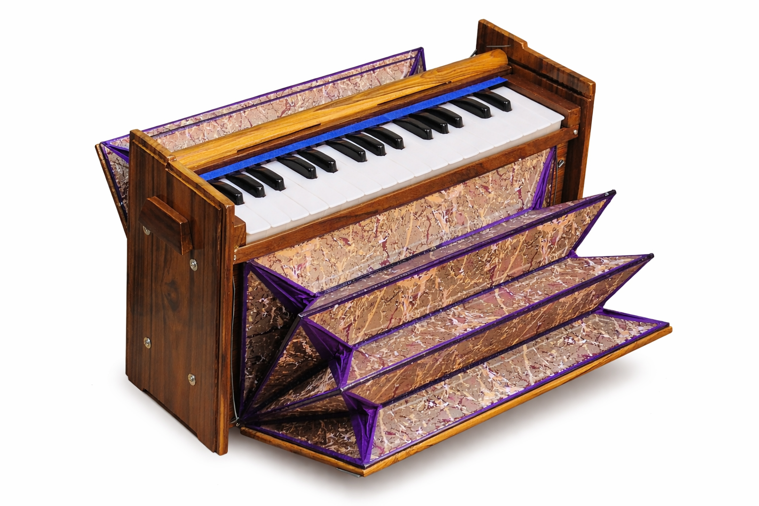DULCETINA HARMONIUM : TEAK WOOD, 2¾ OCTAVES, 440Hz,32 KEYS