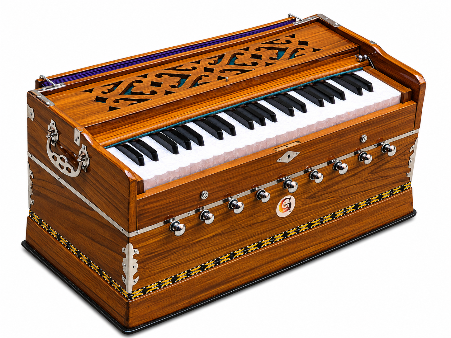 Professional Harmonium 42 Keys 9 Stops Coupler Double Reed 440Hz — image 2
