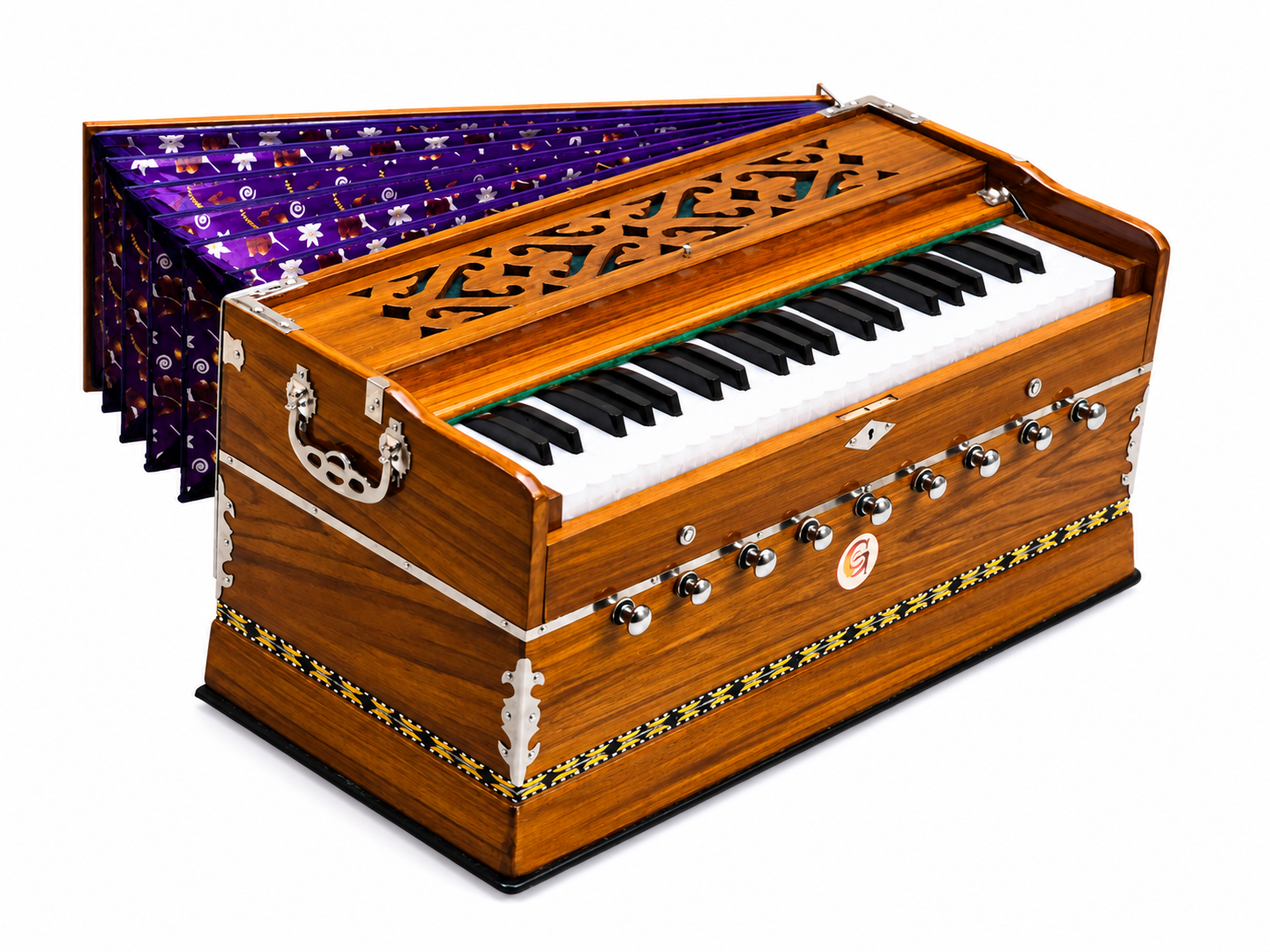 Professional Harmonium 42 Keys 9 Stops Coupler Double Reed 440Hz — image 12