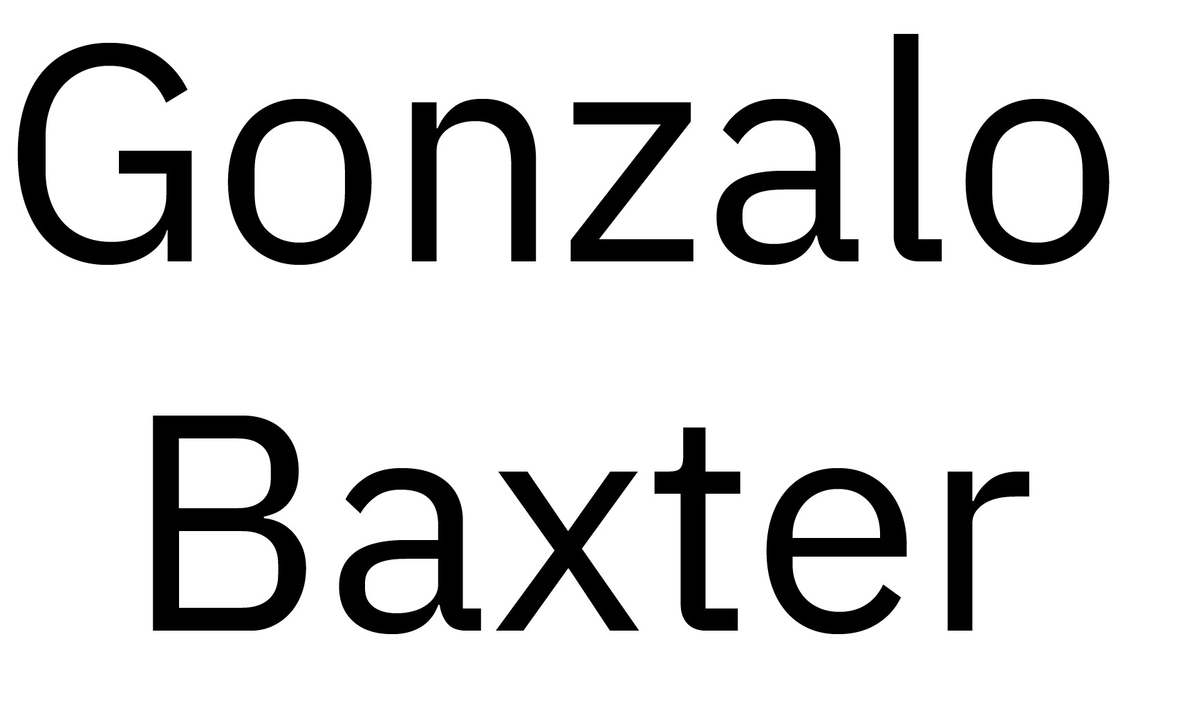 Gonzalo Baxter Logo