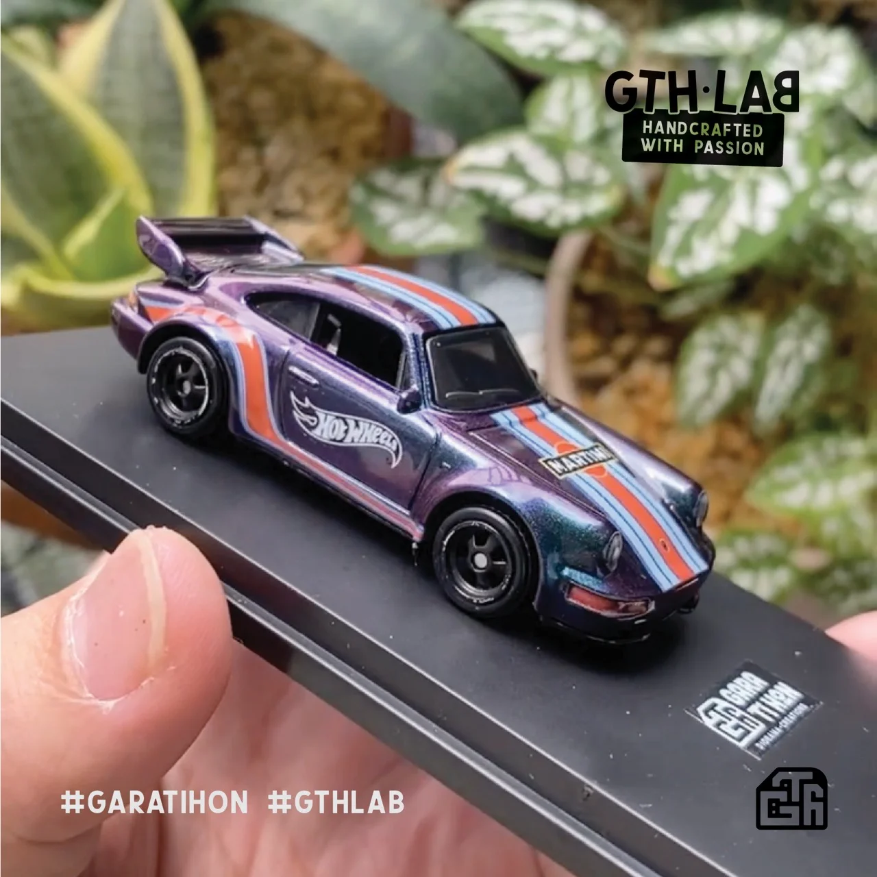 Decal nước livery đua cổ điển sọc 3 màu - ảnh 1