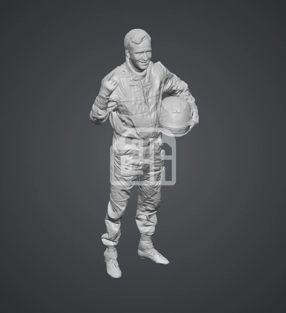 Figure tay đua racer chỉ tay một ngón - ảnh 1